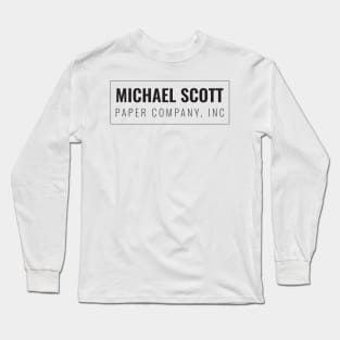 Michael Scott Paper Company Long Sleeve T-Shirt